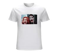 KAI KOU SONG ZI Dark Shadows Helena Bonham Carter Johnny Depp Portrait Movie Cinema Graphic Unisex T-Shirt White L