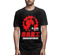 KAI KOU SONG ZI Gigantor Tetsujin-28 Go Shikishima Heavy Industries Japan Retro Mecha Short Sleeve T Shirts for Men Black S
