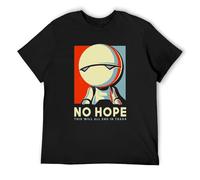 KAI KOU SONG ZI Hitchhikers Guide to The Galaxy Marvin The Robot No Hope Men's T Shirt Black XL