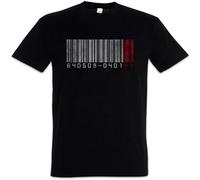 KAI KOU SONG ZI Hitman No 47 T Shirt Barcode Bar Code No Number Number 47 Game Movie Shirt Black 3XL