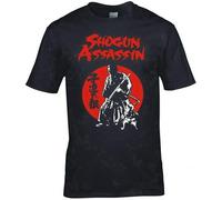 KAI KOU SONG ZI Inspired by Shogun Assassin Lone Wolf & Cub T-Shirt Black XL