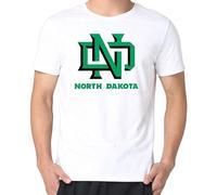 KAI KOU SONG ZI Logo The University of North Dakota T Shirts for Men White 3XL