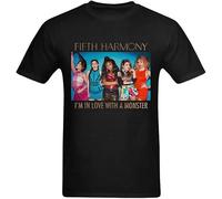 KAI KOU SONG ZI Men's Fifth Harmony Goup Members T Shirt Black 3XL
