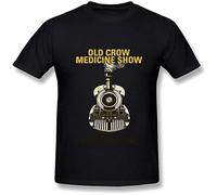 KAI KOU SONG ZI Yyegf5500Men's Tshirts Old Crow Medicine Show Black S