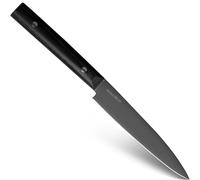 KAI Couteau utilitaire Michel BRAS No.3 – lame 15 cm revêtue de titane A8 – manche pakka noir