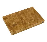 KAI Planche à découper, en grain de bout de chêne foncé avec pieds en caoutchouc antidérapants dimensions 39 x 26,2 x 5,3 cm - planche à découper de qualité professionnelle