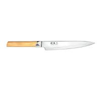 KAI Seki Magoroku Composite Couteau Utilitaire 15 cm - Acier Inoxydable SUS420J2 56 HRC/Acier VG 10 61 HRC - Bois de Pakka à Grain léger - fabriqué à la Main au Japon - Soie complète
