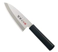 KAI Seki Magoroku Kinju et Hekiju Deba gaucher 15,0 cm - 8A solide & SUS420J2-58 & 56 (±1) HRC - artisanal - bois de pakka & plastique PP - Couteau de cuisine japonais - Fabriqué au Japon