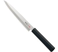 KAI Seki Magoroku Kinju et Hekiju Yanagiba gaucher 21,0 cm de longueur de lame - 8A solide & SUS420J2-58 & 56 (±1) HRC - artisanal - Pakkawood & plastique PP - Couteau à poisson - Fabriqué au Japon