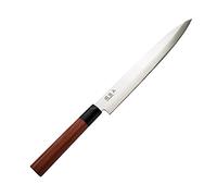 KAI Seki Magoroku Yanagiba en bois de séquoia 21,0 cm - acier inoxydable au carbone 1K6 avec 57 (±1) HRC - lame polie brillante - manche en pakkawood de séquoia - fabriqué à la main au Japon