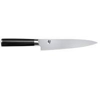 KAI Couteau de filetage Shun Classic 18 cm Lame flexible AUS-8A Forgé Manche Pakkawood Noir
