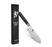 KAI Couteau Petit Santoku Shun Classic 14 cm – Damas 32 couches, noyau VG-MAX, bois de pakka