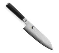 KAI Shun Classic Santoku 18 cm Longueur de Lame - Couteau Damas 32 Couches Noyau VG MAX - 61 (±1) HRC - Manche en Pakkawood - Fabriqué au Japon - Couteau de Chef Japonais Forgé