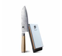 Kai Shun Classic White Set 2 pcs. couteau Santoku pierre à aiguiser couteau d...