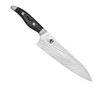 KAI Couteau de chef Shun Nagare Lame 20 cm Damascus 72 couches VG2/VG10 Pakkawood gris-noir