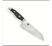 KAI Shun Nagare Couteau de Chef 20 cm Longueur de Lame - Lame à Double Noyau en Acier Damascus de 72 Couches VG 2 & VG 10 - Pakkawood Gris-Noir - Fabriqué à la Main au Japon - Couteau de Chef Forgé
