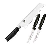 KAI Shun Premier Tim Mälzer Minamo Couteau Utilitaire Japonais 15.0 cm - Acier VG-Max avec 32 Couches de Damas, 61 HRC - Bois de Pakka - Fabriqué à la Main - Fabriqué au Japon, Couteau Universel