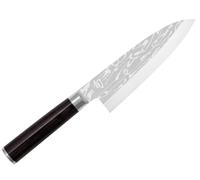 KAI Shun Pro Sho Deba Couteau de Cuisine Japonais longueur de lame 21 cm - acier A10 61 (±1) HRC - bois de pakka noir - fabriqué à la main avec biseau unique - Fabriqué au Japon