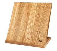 KAI Support à couteaux magnétique à poser en chêne - bois haut de gamme - pour 4 couteaux - dimensions 26 x 17 x 25,3 cm - planche magnétique pour couteaux, Marron