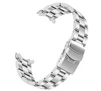 Kai Tian Bande de Montre Bord Incurvé Bracelet Montre Métal 20mm Acier Inoxydable Qualité Supérieure Sangle Remplacement Conique Boucle Argent