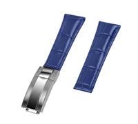 Kai Tian Bracelet de montre en cuir 20 mm, bracelet de montre pour homme et femme, bracelet de rechange classique avec boucle de plongée, 20mm, Cuir, Pas de gemme