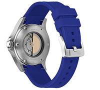 Kai Tian Bracelet de montre en silicone avec extrémités incurvées de qualité pour homme et femme (22 mm, bleu)