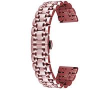 Kai Tian Bracelets de Montre Coniques pour Femmes Hommes 22mm Bracelet de Remplacement de Montre en Acier Inoxydable Bracelet de Montre à Libération Rapide Or Rose