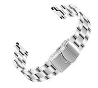 Kai Tian Silver Engineer Bracelet de montre à dégagement rapide en acier inoxydable 20 mm pour homme et femme avec boucle de plongée