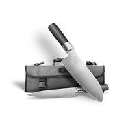 KAI Wasabi Black 67-W25 Limited Edition Lot de 2 couteaux de cuisine japonais (Santoku et couteau polyvalent) avec étui à couteaux - Extrêmement tranchants