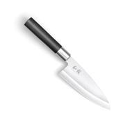 KAI Wasabi Black Ensemble de Couteaux à Steak 2 pièces avec lame de 12 cm - acier inoxydable poli 6A/1K6 58 (±1) HRC - manche en polypropylène noir - Fabriqué au Japon