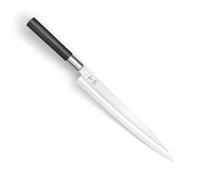 KAI Wasabi Black Yanagiba - Longueur de Lame de 15,5 cm - Acier Inoxydable Poli 6A/1K6 58 (±1) HRC - Manche en polypropylène Noir - Couteau à Sushi, Couteau à Sashimi - Fabriqué au Japon