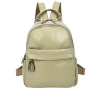 Kaia Sac à dos en cuir véritable souple pour femme, vert menthe, M, Classique