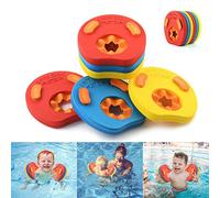 kaianda Lot de 6 brassards de Natation pour Enfants, fabriqués en Mousse, brassards pour bébé, Manchons Dauphin, piscines flottantes