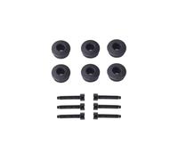 KAIAYGEE Kit complet de boulons de fixation pour carénage de moto, comprenant vis et écrous pour le panneau de pare-brise, compatible avec Harley Softail Low Rider ST FXLRST(Black Bolt Washer)