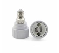 KAIBSEN E14 mâle vers GU10 Femelle adapte E14 Edison vers GU10 Base Vis Douille Adaptateur convertisseur, x2 pcs