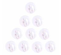 KAIBSEN®Forte Mini Clair Plastique Ventouse Crochet - Crochets polyvalents Pour Salle de bains, cuisine, chambre à coucher etc Variété surfaces lisses(Diamètre:2.5cm,3cm,3.5cm,4cm,5cm)