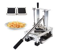 Kaichenyt Frites Coupe-pommes de terre professionnel en acier inoxydable avec 3 lames de rechange 7/10/14 mm