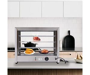 Kaichenyt Vitrine de conservation au chaud, 4 étages, pour le commerce et les aliments - 800 W - 30-85 °C - Peut être utilisée dans différents environnements de cantine