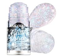 KAICOERLY Gel pailleté pour le corps, roll-on holographique, paillettes pour le visage, le corps, caméléon changeant de couleur sous la lumière, pour fête rave, sirène, accessoires de festival