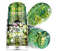 KAICOERLY Gel pailleté pour le corps, roll-on holographique, paillettes pour le visage, le corps, caméléon, changement de couleur sous la lumière, pour fête, sirène, accessoires de festival