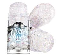 KAICOERLY Gel pailleté pour le corps, roll-on holographique, paillettes pour le visage, le corps, caméléon changeant de couleur sous la lumière, pour fête rave, sirène, accessoires de festival