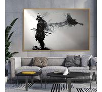 KAIDAARTLH Samouraï Japonais Tableau sur Toile, Tableaux Modernes Bushido Japonais, Impressions sur Toile, Peintures Modernes Salon Chambre à Coucher, Sans cadre(A,60x90cm)