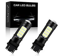 KaiDengZhe 2pcs Blanc 3157 3057 P27/7W Super Brillant 2835 42SMD Voiture Ampoules LED Feu de Recul Feu de Stationnement Frein Feux de Brouillard Arrière Position Feu Arrière 6500K