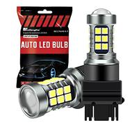 KaiDengZhe 3157 3156 Ampoule LED 3057 T25 P27/7W Ampoules de Feux de Freinage LED de Voiture 46SMD 3020 Puce Canbus Sans Erreur Remplacer pour la Position Frein Stop Parking Feux de Jour Rouge -3PCS