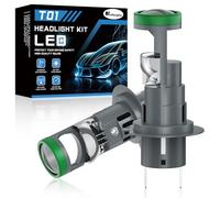 KaiDengZhe H7 LED Ampoules de Phares avec Mini Lentille de Projecteur, 12V 80W 21 000 LM 800% plus lumineuse Ampoule LED H7, 6000K Taille 1:1 H7 Ampoules de Phares avec Ventilateur-2 PCS