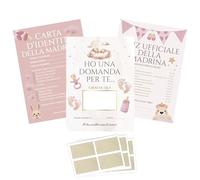 KAÏDENSÏ Set proposition marraine originale avec carte à gratter et découvrir, vous voulez être ma belle-mère et gadgets - Idée cadeau Mère Baptême, naissance, confirmation