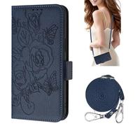 KAIDON Étui de protection en cuir PU pour HONOR X8a - modèle de produit PT09-3 (bleu foncé)