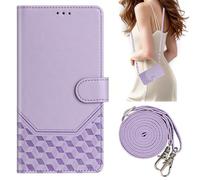 KAIDON Étui de protection en cuir PU pour HONOR X8a - modèle de produit PT11-3 (violet)