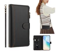KAIDON Étui de protection en cuir PU pour HONOR X8C - modèle de produit PT17-2 (noir)