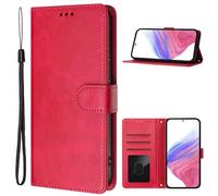 KAIDON PT08-1 Étui de protection en cuir PU pour smartphone OPPO A5x 5G/4G Rose